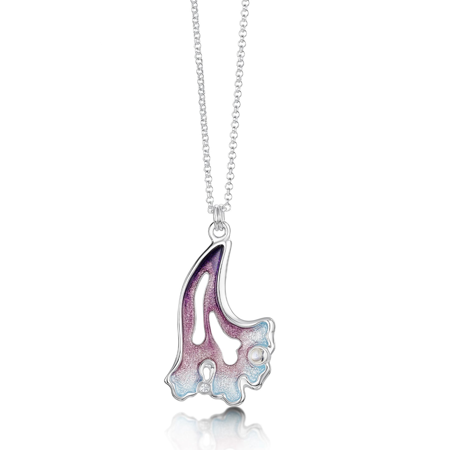 Sheila Fleet: Sea Moss Moonstone & CZ Pendant