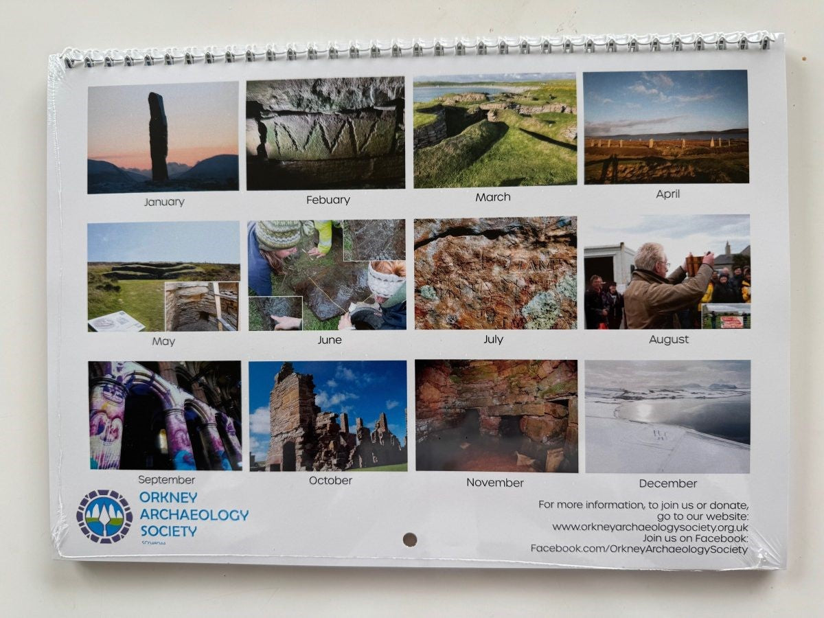 Orkney Archaeological Society calendar 2026