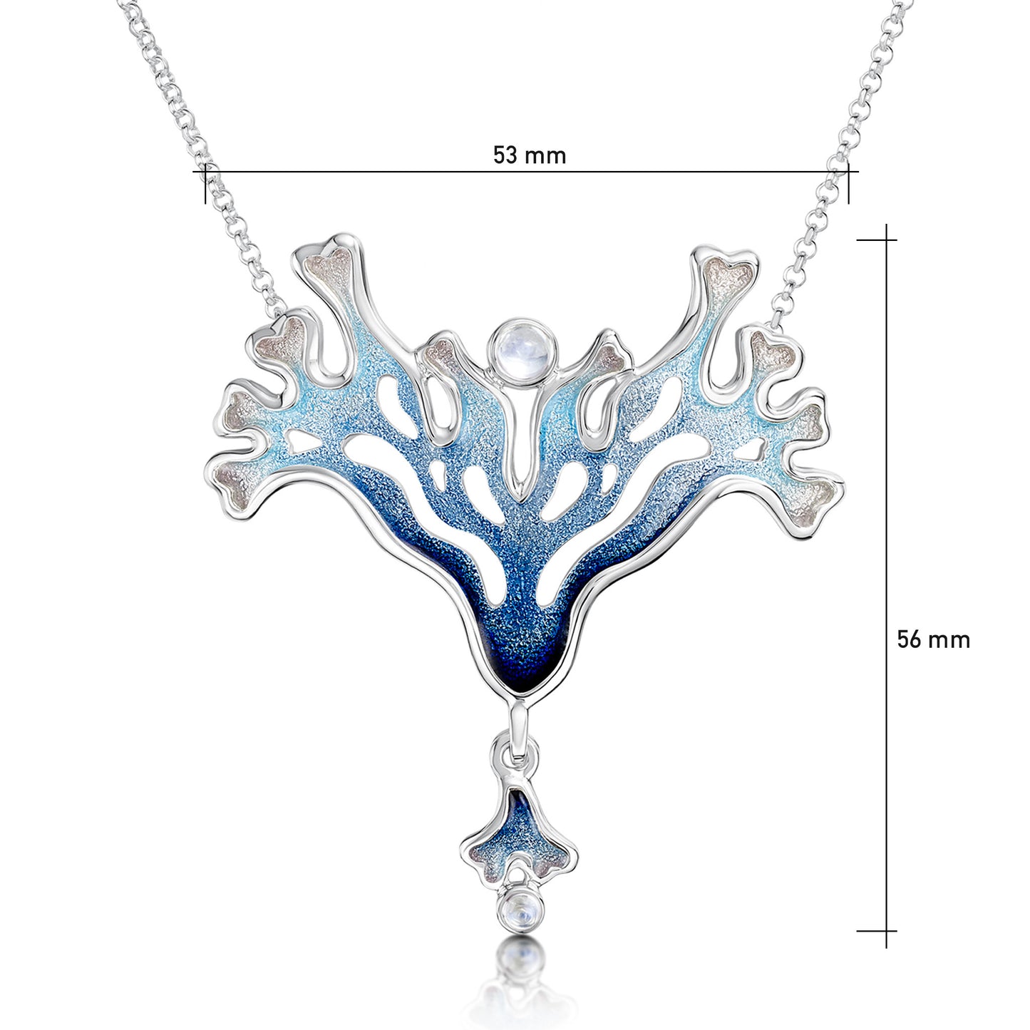 Sheila Fleet: Sea Moss Moonstone & CZ Pendant