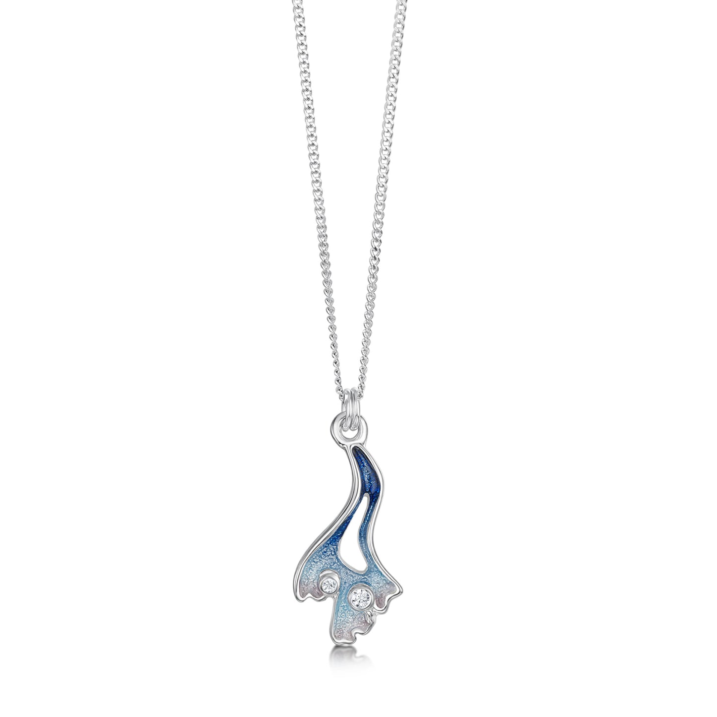 Sheila Fleet: Sea Moss Small Cubic Zirconia Pendant