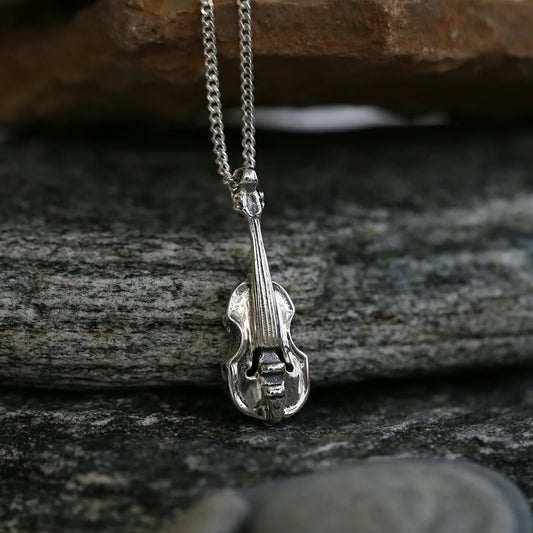 Sheila Fleet: John Rae's Fiddle small pendant in sterling silver